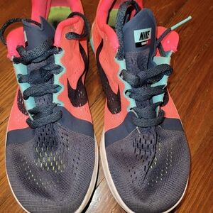 Nike Coral and Navy Running Shoes